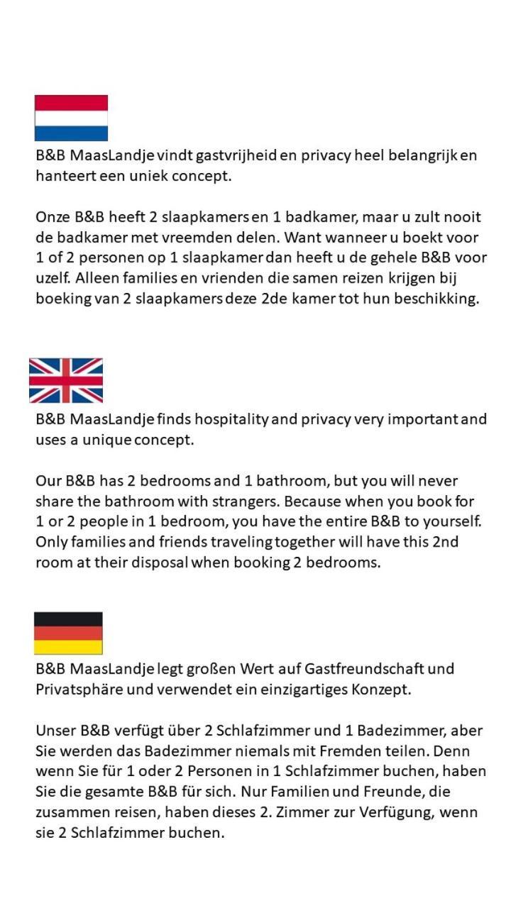 B&B Maaslandje Wijk en Aalburg Экстерьер фото